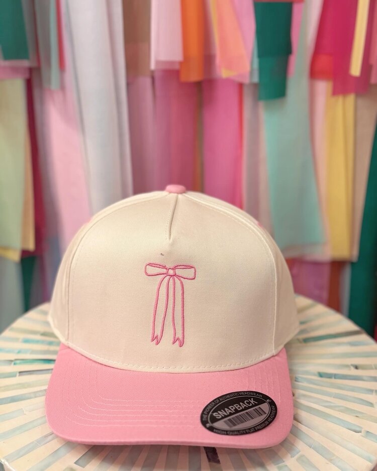 Ruby Moon Pink Bow Trucker Hat