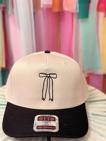 Ruby Moon Black Bow Trucker Hat