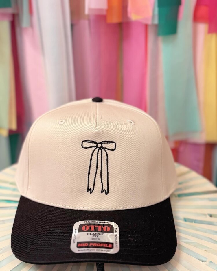 Ruby Moon Black Bow Trucker Hat