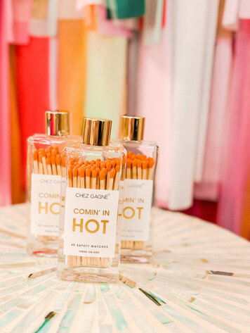 Chez Gagne Glass Bottle Matches - Coming In Hot