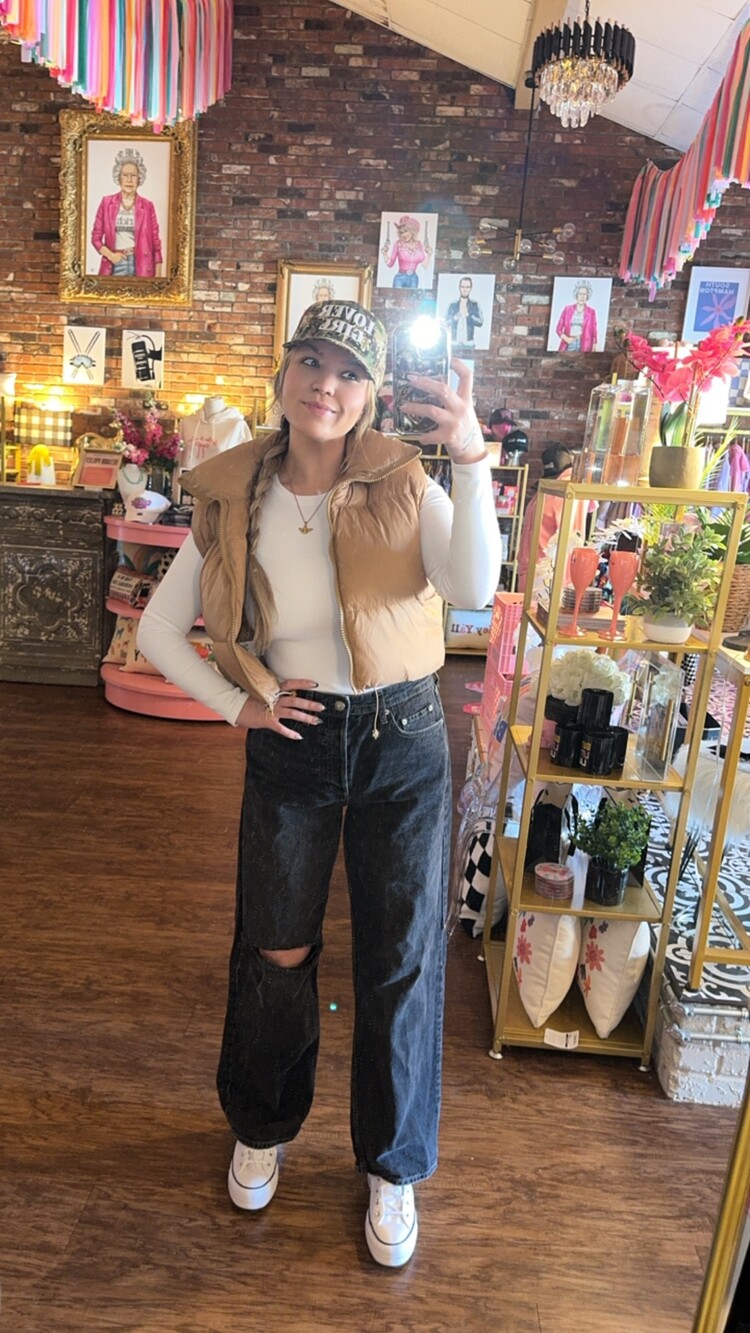 Friday + Saturday Lover Girl Camo Trucker Hat