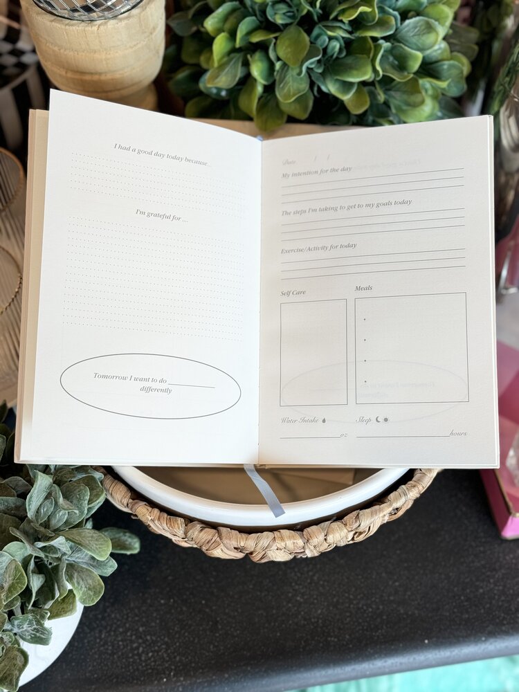 Summer Lane Pink Bow Wellness Journal