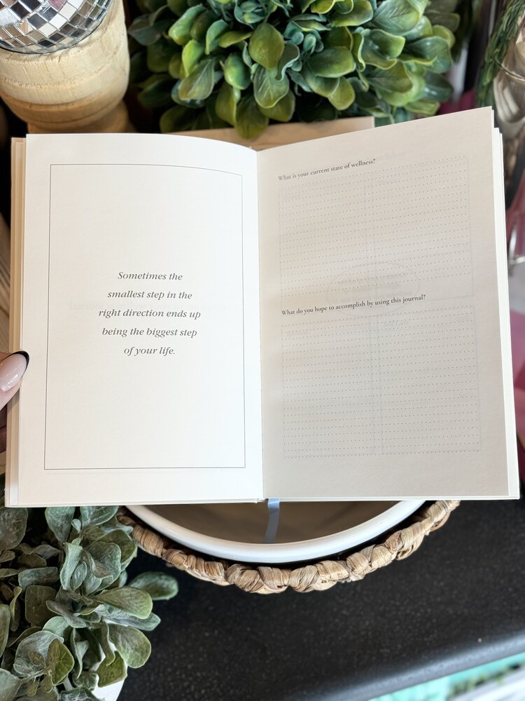 Summer Lane Pink Bow Wellness Journal