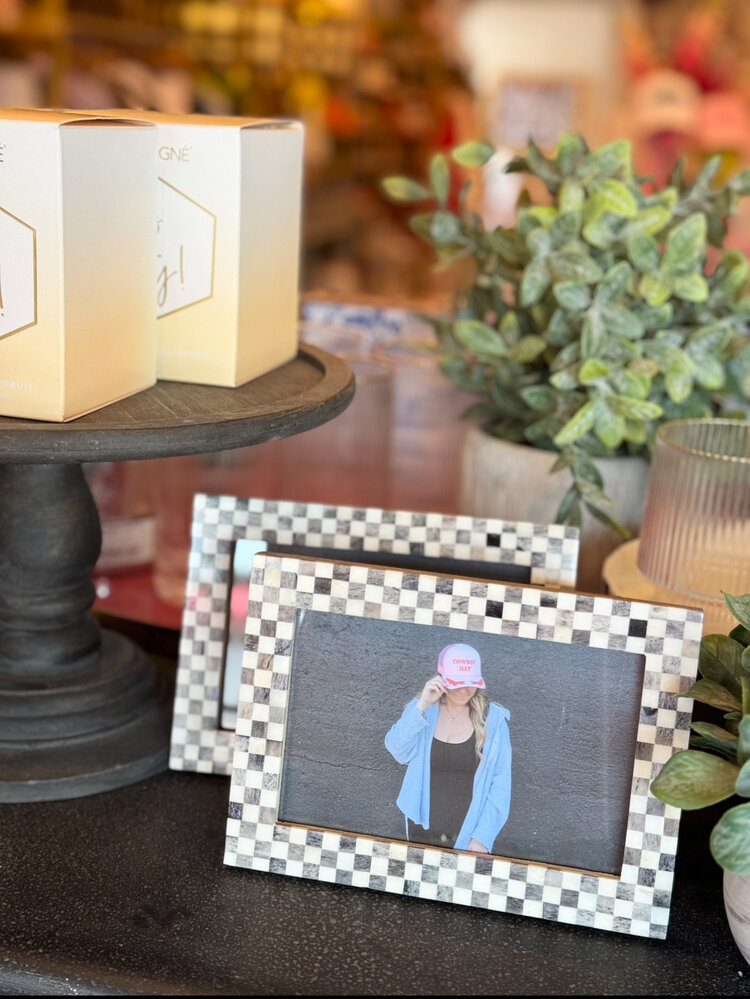 Handicraft Home Checked Grey Picture Frame - 4x6