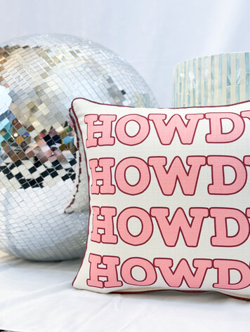 Little Birdie Howdy Pillow