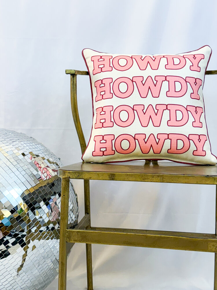 Little Birdie Howdy Pillow