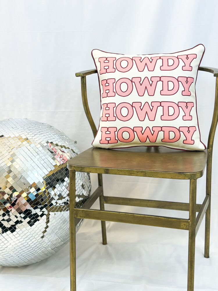 Little Birdie Howdy Pillow