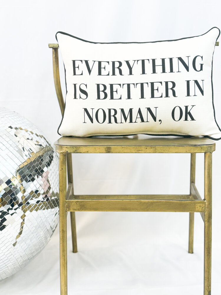 Little Birdie Everything Is Better In Hometown Pillow