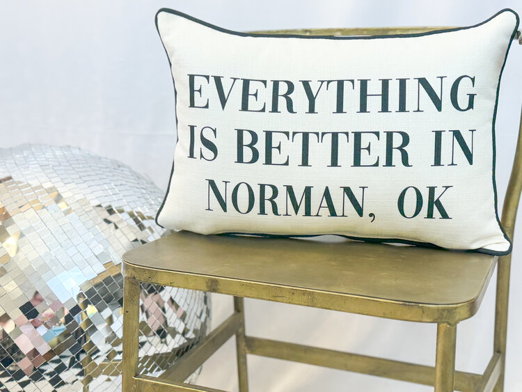 Little Birdie Everything Is Better In Hometown Pillow