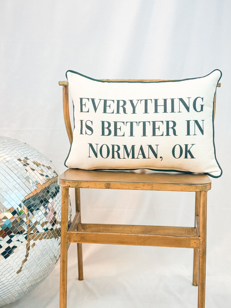 Little Birdie Everything Is Better In Hometown Pillow