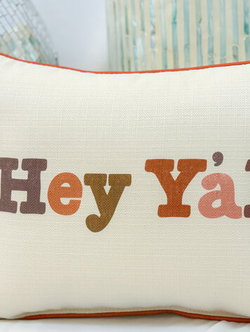 Little Birdie Hey Y'all Pillow