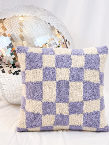 Peking Handicraft Disco Checker Hook Pillow