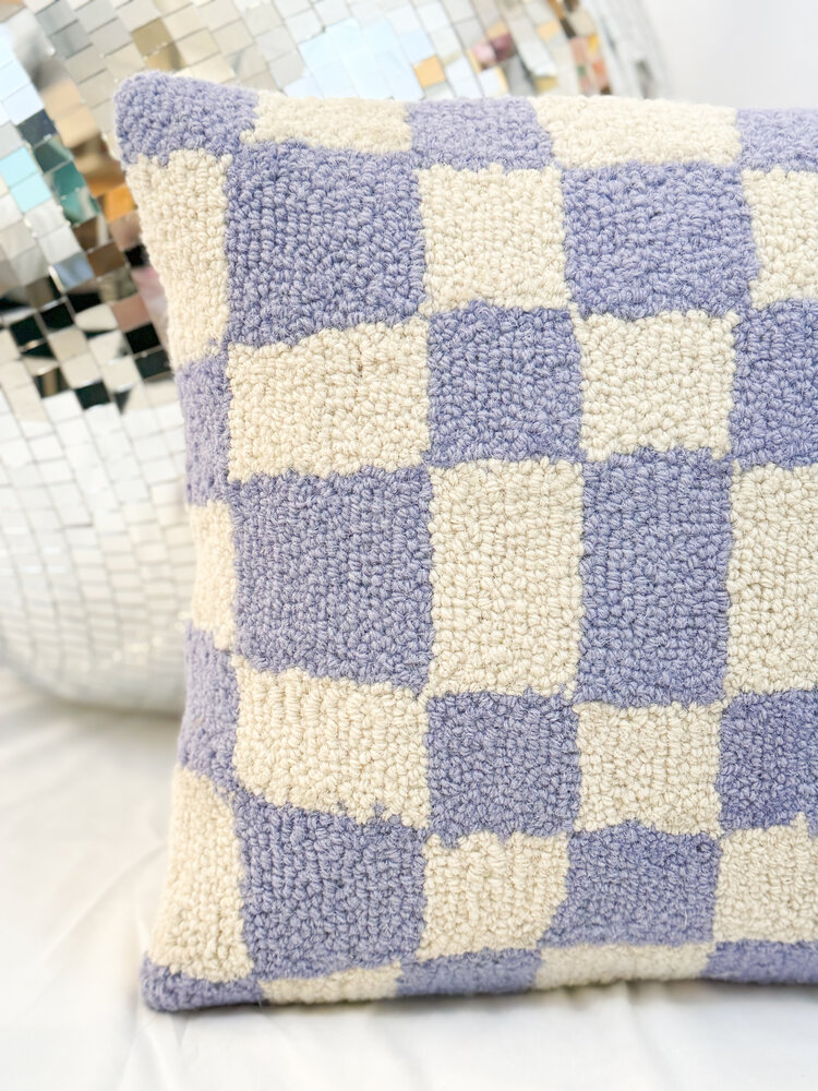 Peking Handicraft Disco Checker Hook Pillow