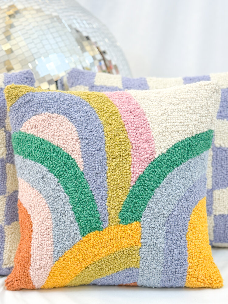 Peking Handicraft Harmonic Arch Hooked Pillow