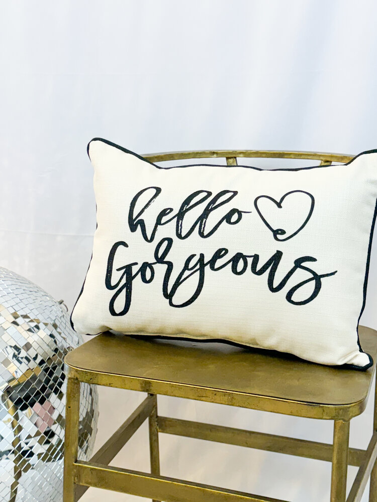 Little Birdie Hello Gorgeous Pillow