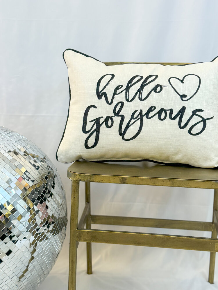 Little Birdie Hello Gorgeous Pillow