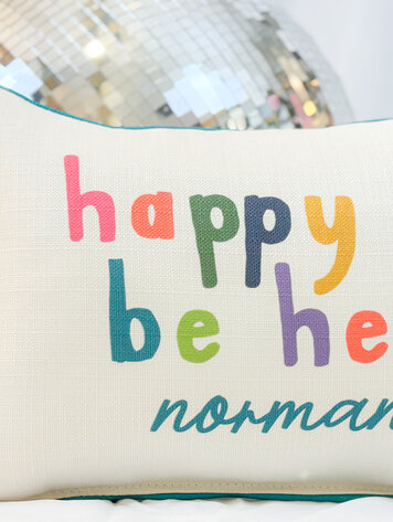 Little Birdie Happy To Be Here Norman Pillow