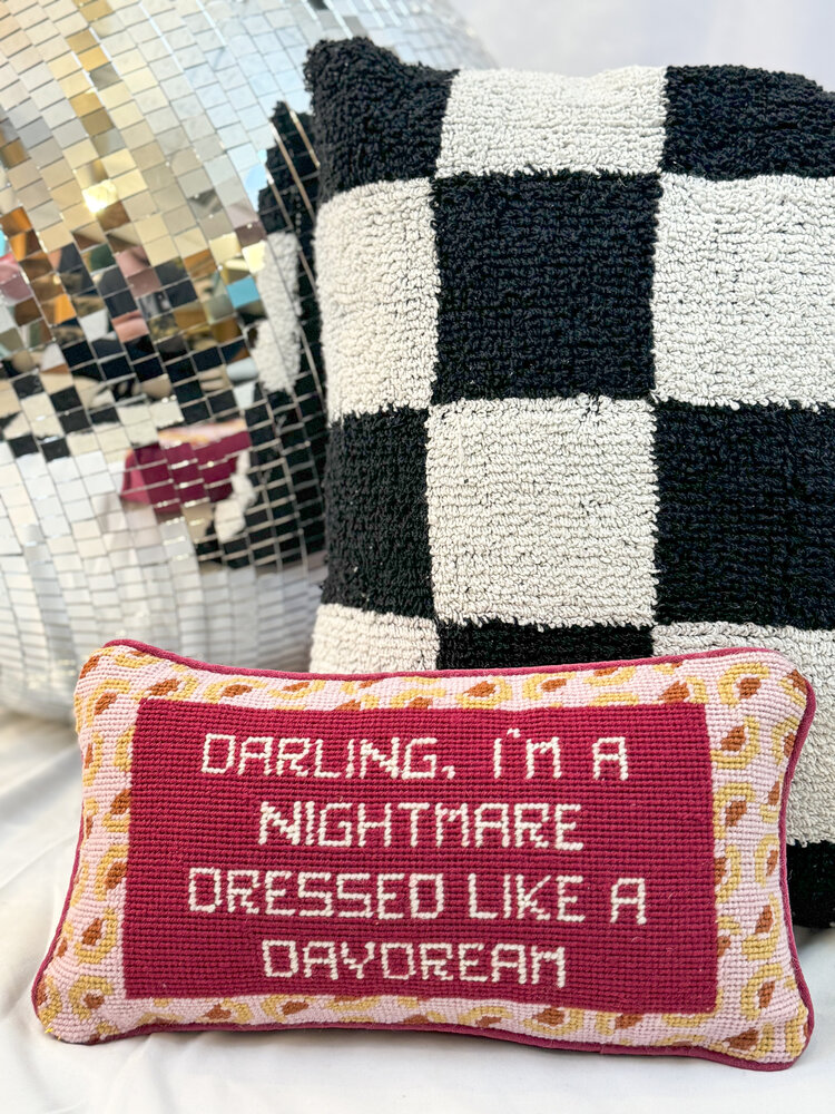 Furbish Dressed Like A Daydream Needlepoint Pillow