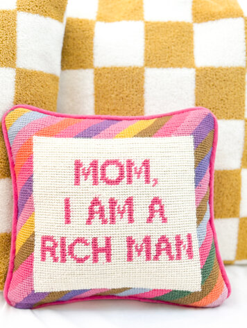 Furbish Cher Knows Best Needlepoint Pillow