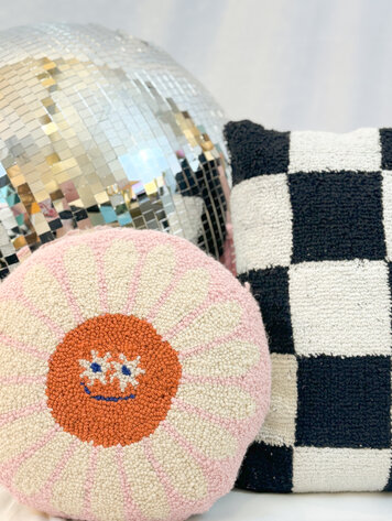 Peking Handicraft Flower Friend Hook Pillow