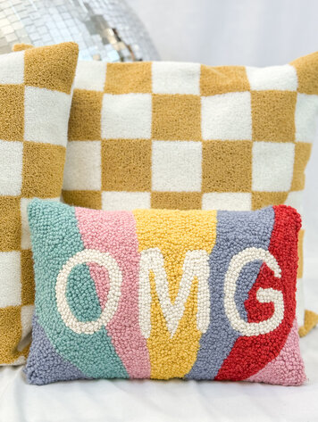 Peking Handicraft OMG Hooked Pillow