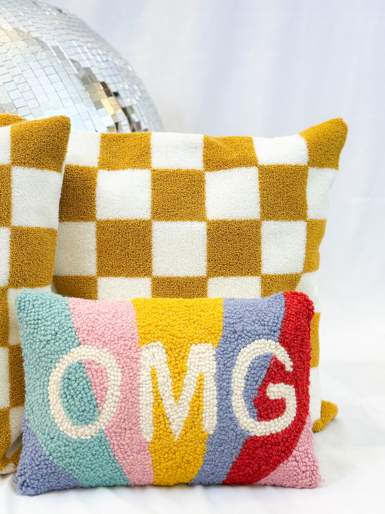 Peking Handicraft OMG Hooked Pillow