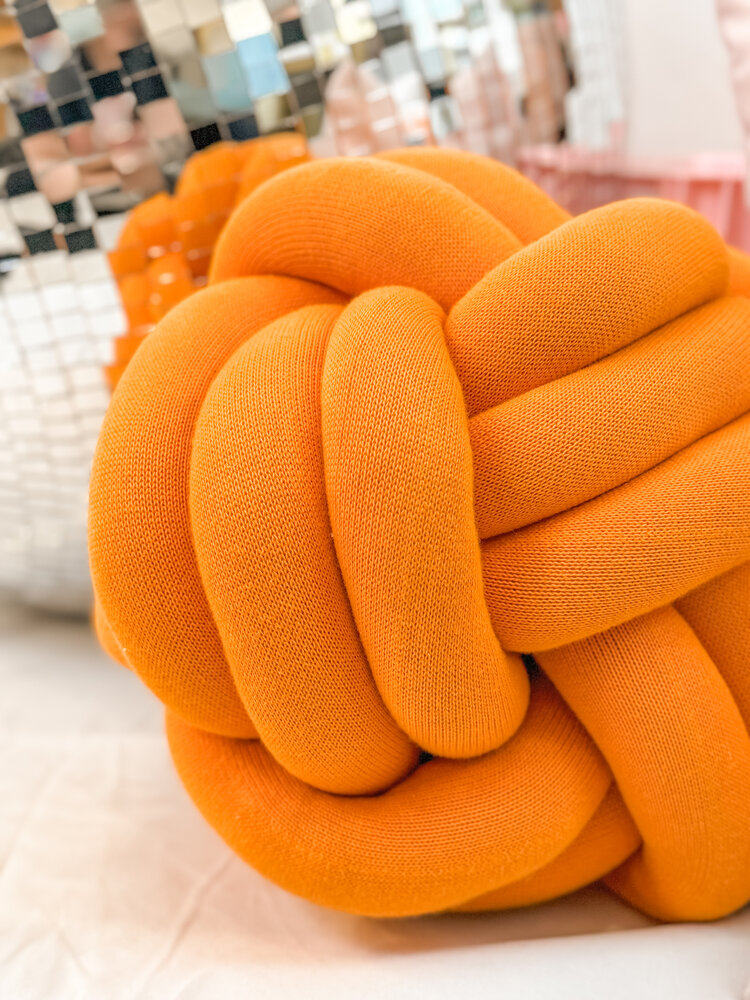 Pink Lemonade Pillow Knot - Orange