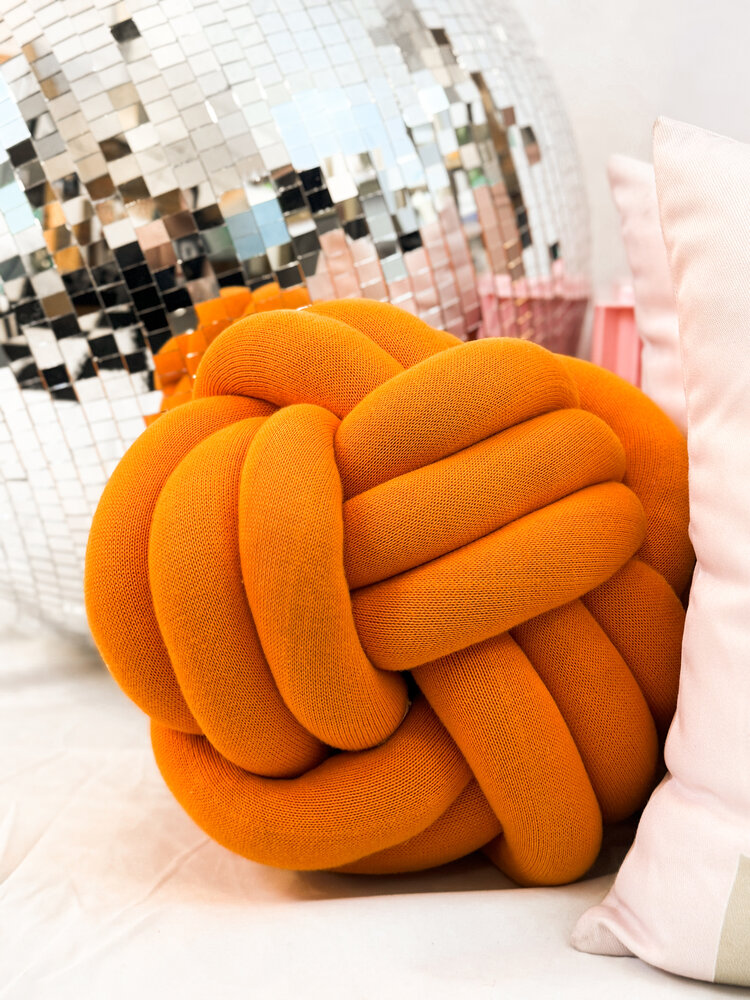 Pink Lemonade Pillow Knot - Orange