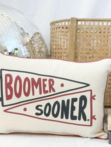 Little Birdie Oklahoma Double Collegiate Pennant Pillow