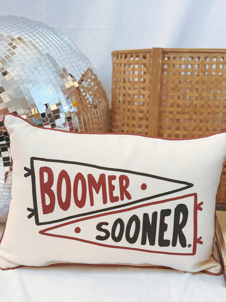 Little Birdie Oklahoma Double Collegiate Pennant Pillow