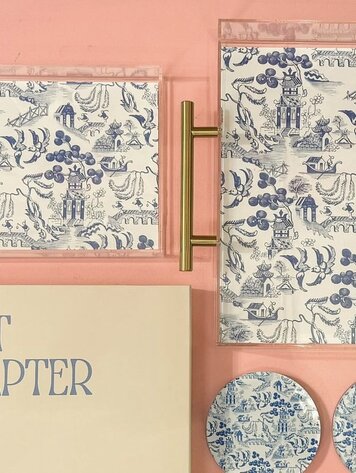 Tart By Taylor Chinoiserie Print Large Tray