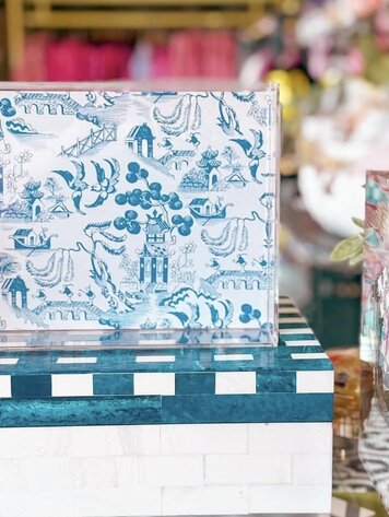 Tart By Taylor Chinoiserie Acrylic Tray Small