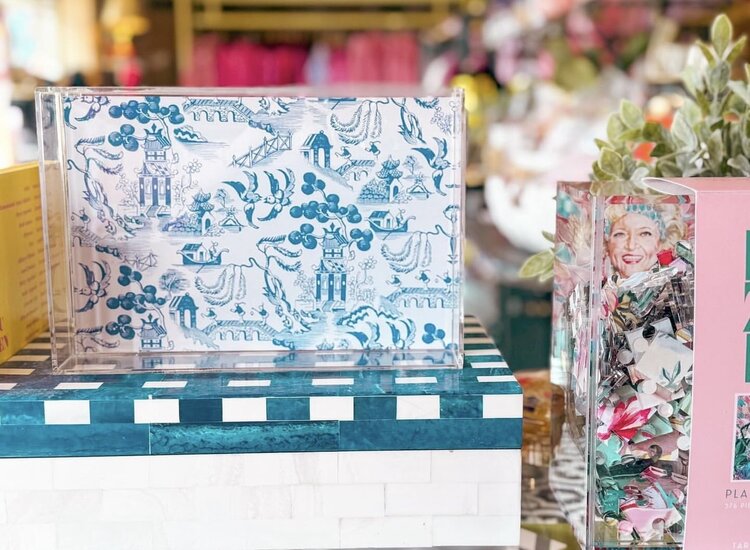 Tart By Taylor Chinoiserie Acrylic Tray Small