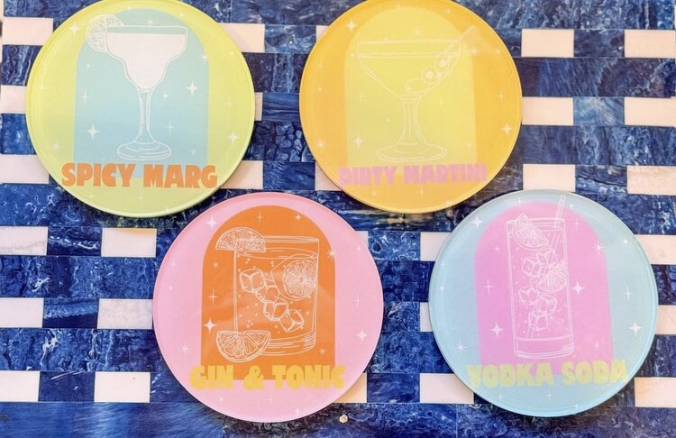 Tart By Taylor Bottoms Up Coaster Set