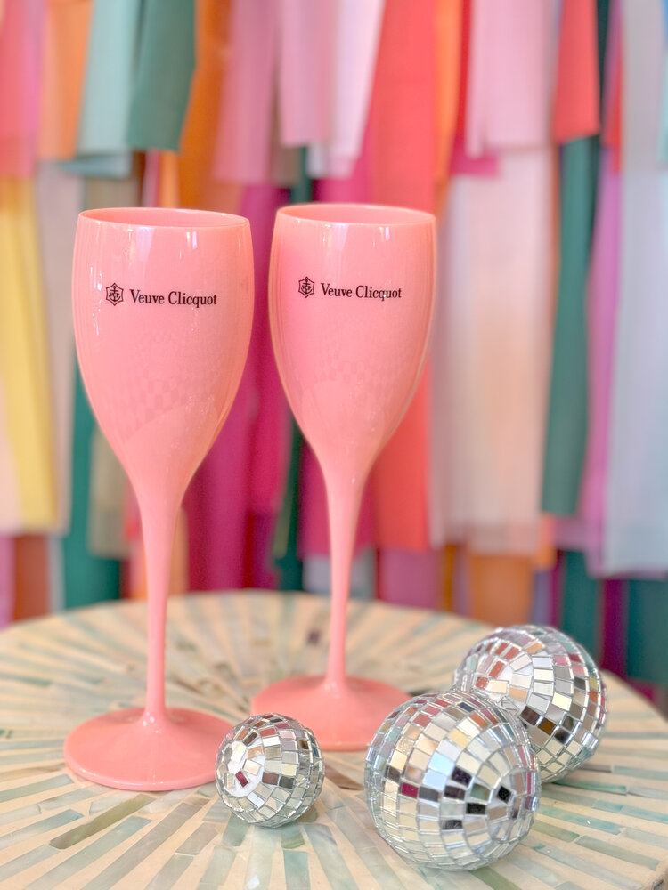 Tart By Taylor Pink Veuve Champagne Flute