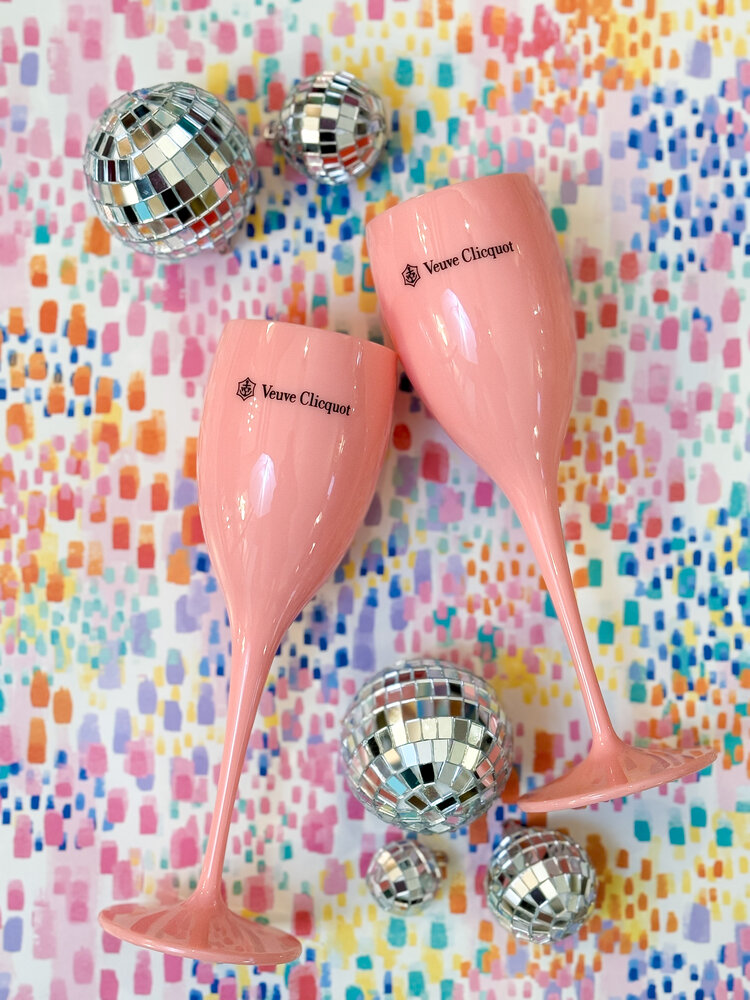 Tart By Taylor Pink Veuve Champagne Flute