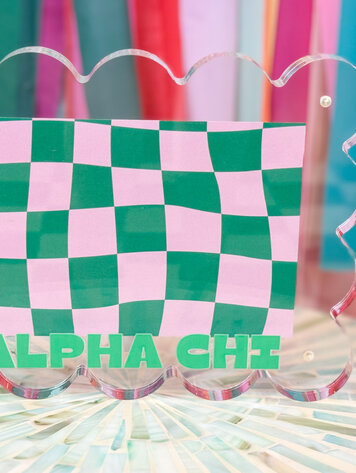Tart By Taylor Alpha Chi Omega Acrylic Frame