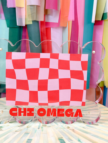 Tart By Taylor Chi Omega Acrylic Frame