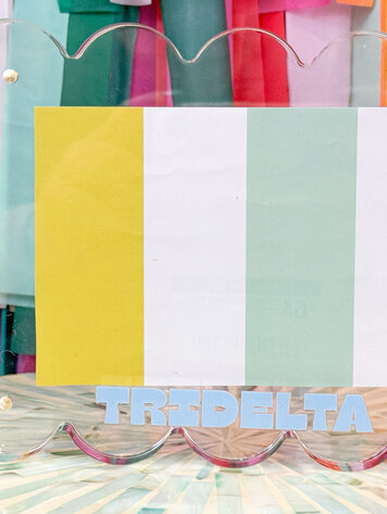 Tart By Taylor Delta Delta Delta Acrylic Frame