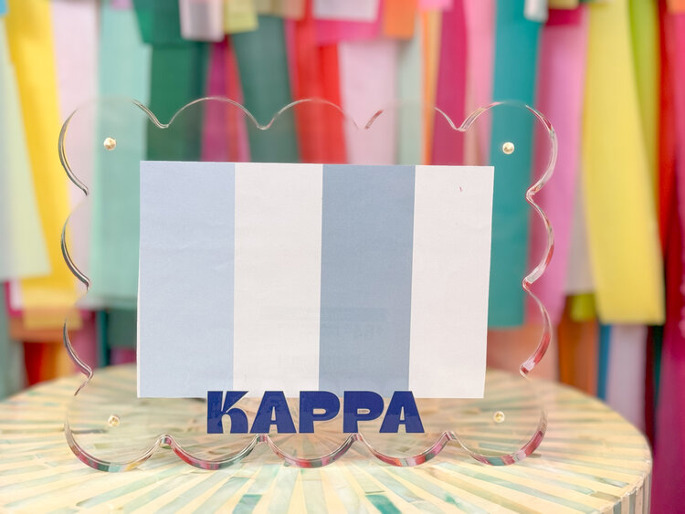 Tart By Taylor Kappa Kappa Gamma Acrylic Frame