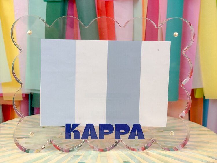 Tart By Taylor Kappa Kappa Gamma Acrylic Frame