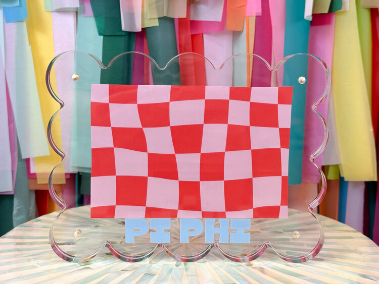Tart By Taylor Pi Beta Phi Acrylic Frame
