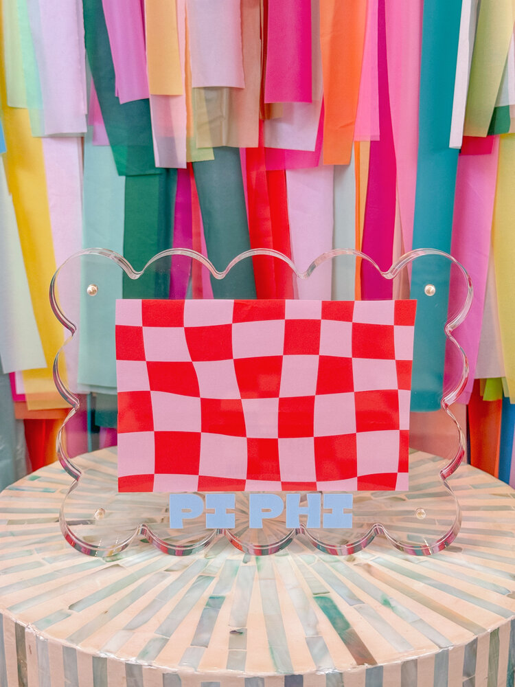 Tart By Taylor Pi Beta Phi Acrylic Frame