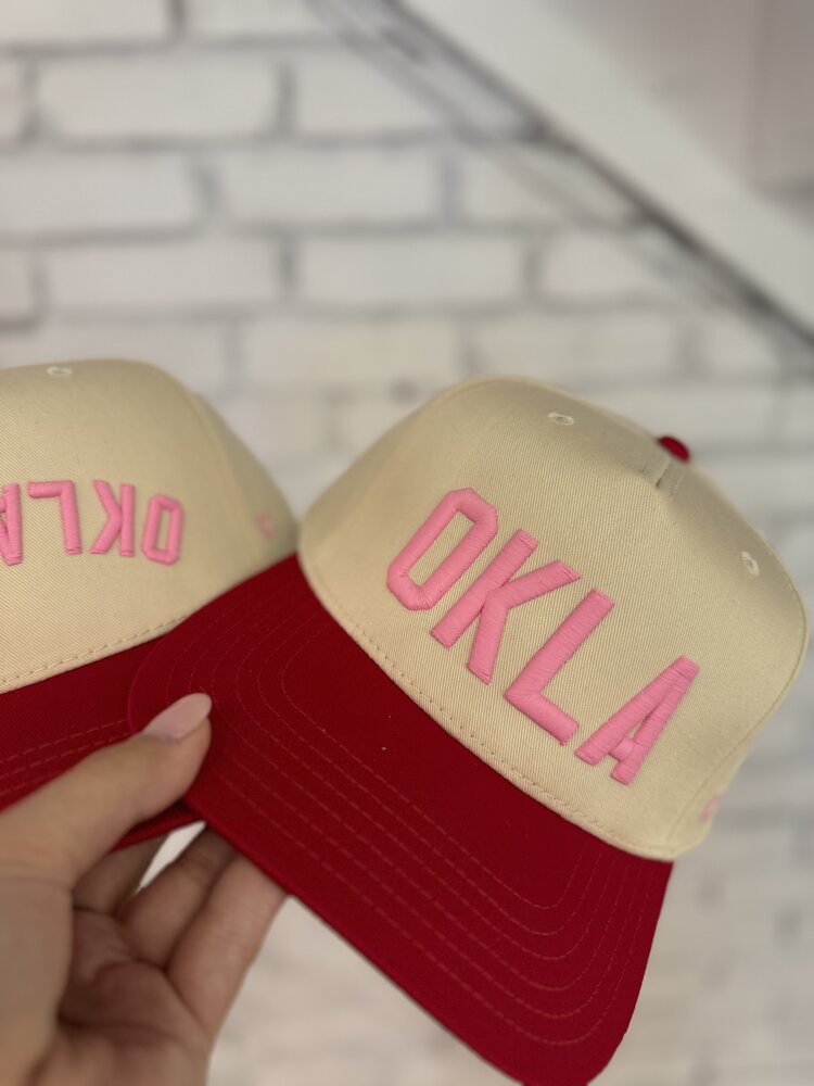 Codeword Vintage Two Tone OKLA Hat - Pink