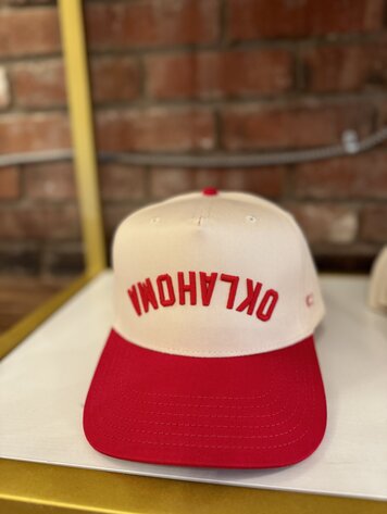 Codeword The Upside Down Two Tone Oklahoma Hat - Red