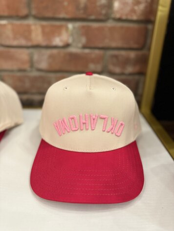 Codeword The Upside Down Two Tone Oklahoma Hat - Pink