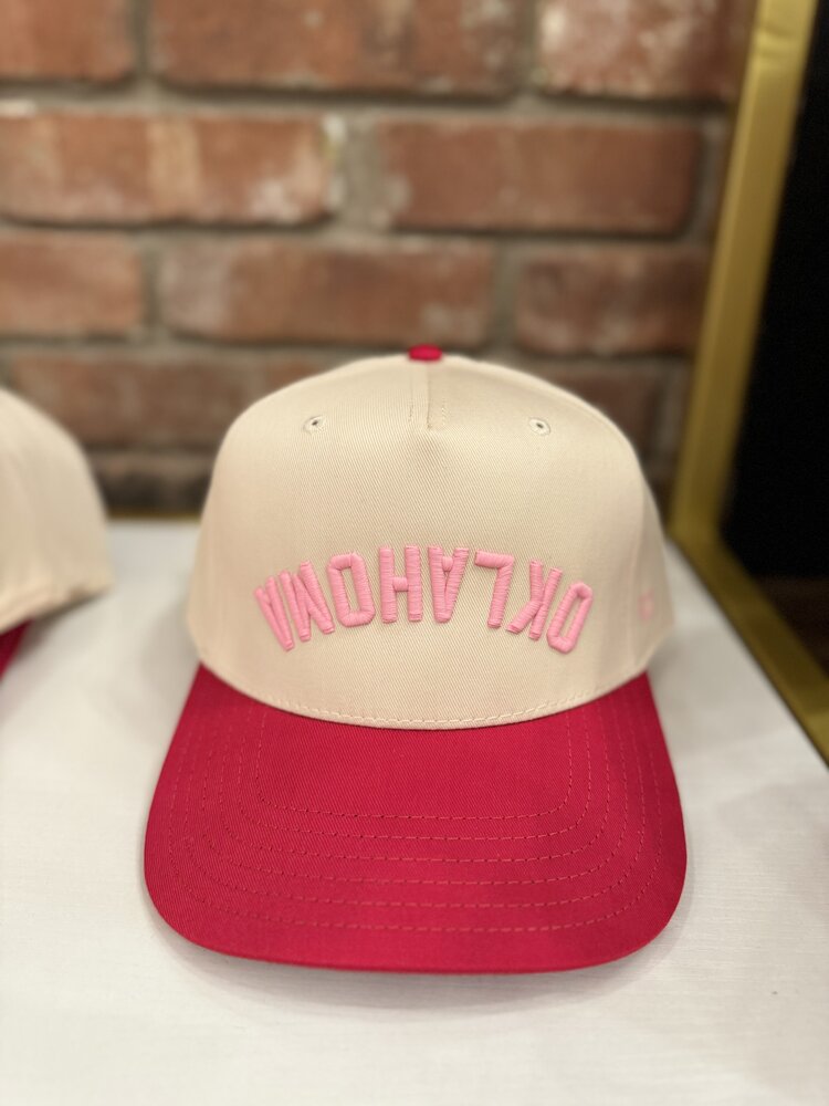 Codeword The Upside Down Two Tone Oklahoma Hat - Pink