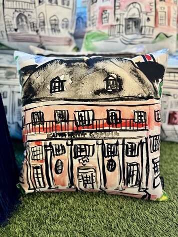 Over The Moon Greek Kappa Kappa Gamma House Pillow