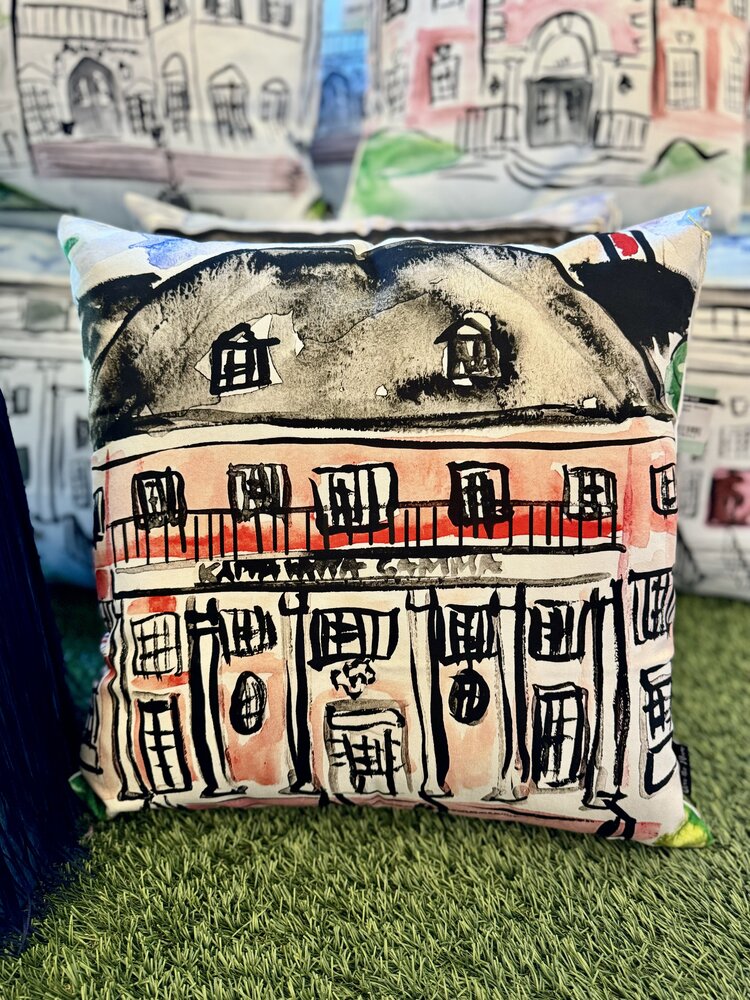 Over The Moon Greek Kappa Kappa Gamma House Pillow