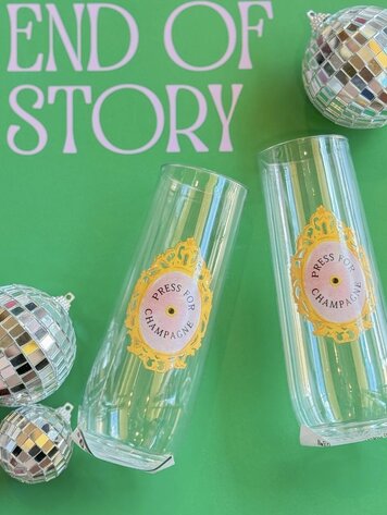 Sip Hip Hooray Press For Champagne Tossware